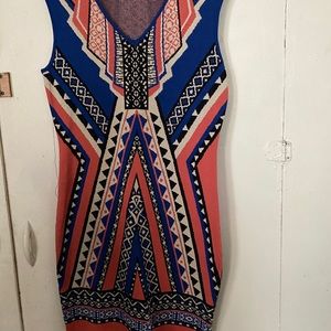Aztec Print Dress